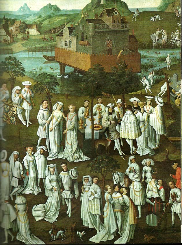 French school hunting with falcons at the court of philip the good